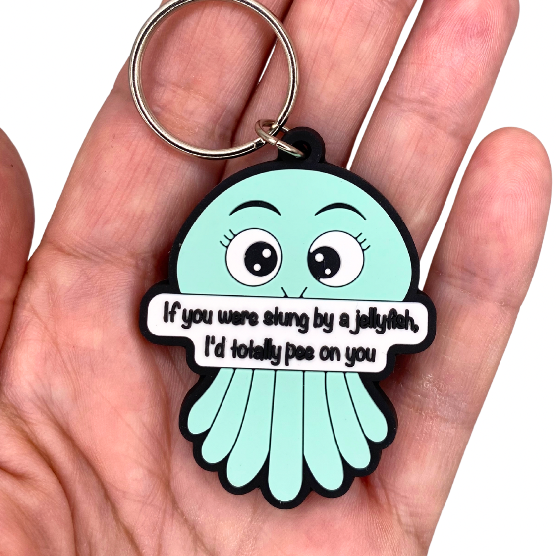 Bestie birthday card with jellyfish Keyring gift