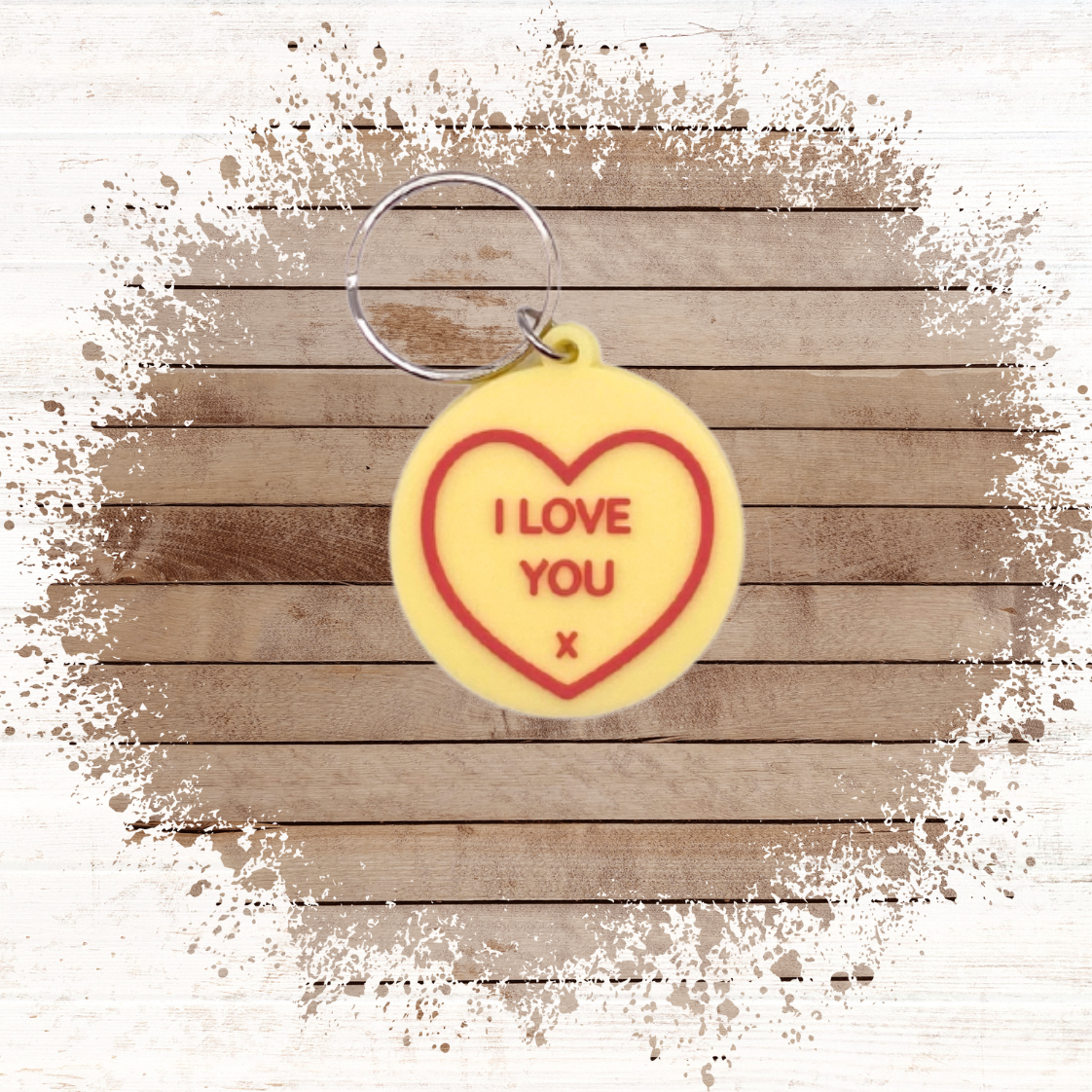 Grandma Birthday card with heart Keyring gift