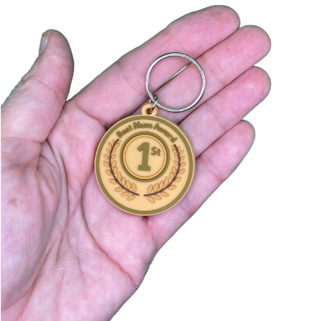 Mum Birthday birthday card with medal Keyring gift