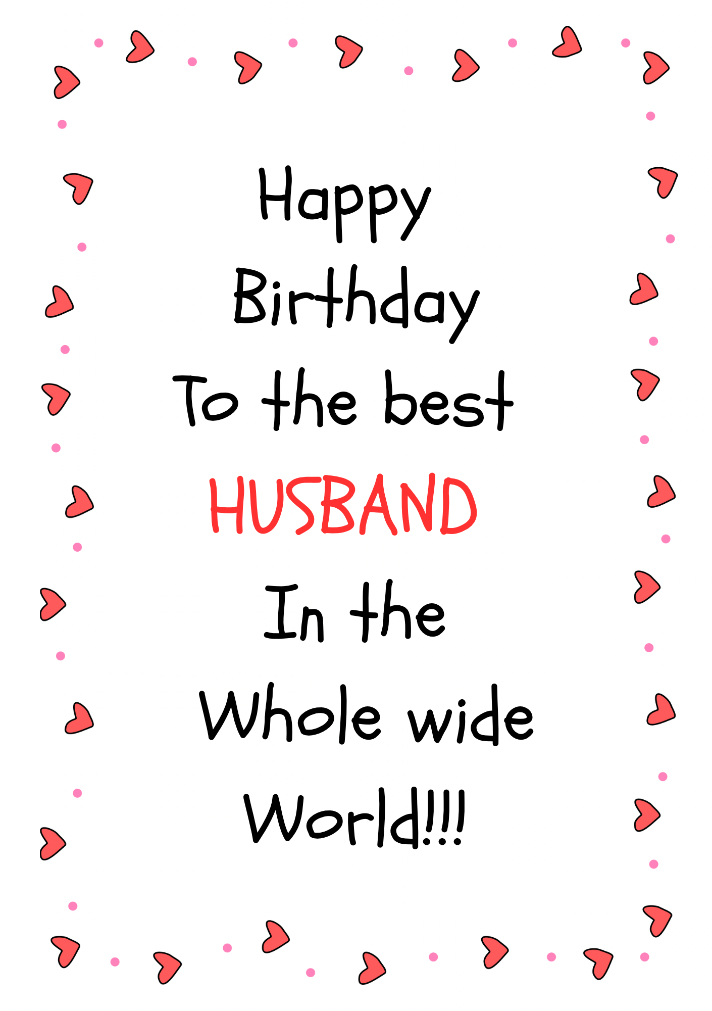 Husband’s birthday