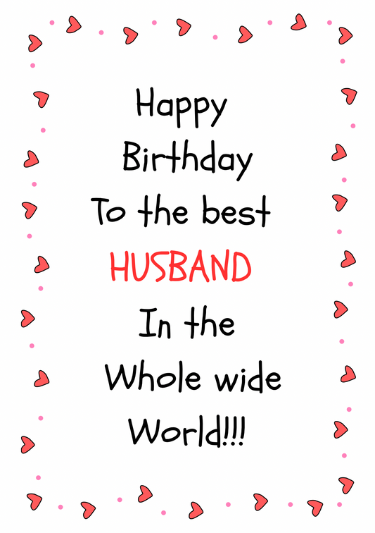 Husband Birthday