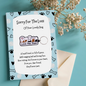 Loss of dog card with paws Keyring gift