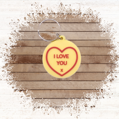 Grandma Birthday card with heart Keyring gift