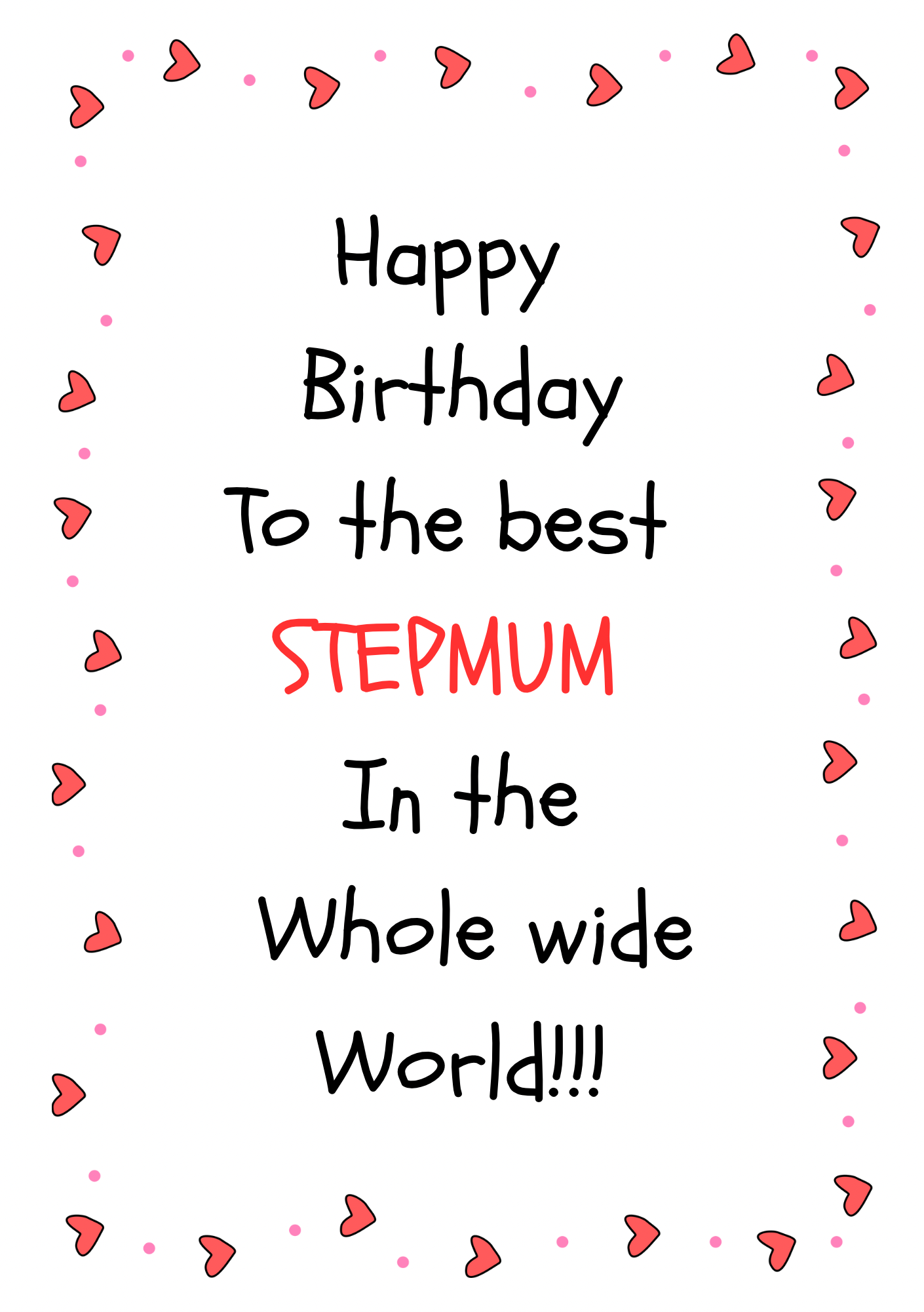 Stepmum birthday