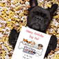 Dog Dad Birthday card with paws Keyring gift