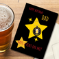 Dad birthday card with beer Keyring gift