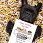 Dog Mum birthday card with paws Keyring gift