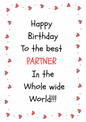 Partner birthday