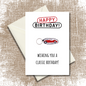 General birthday with classic car Keyring gift