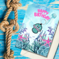 Birthday Card with jellyfish Keyring gift