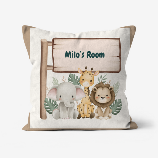 Children’s cushions personalised cushions in faux suede