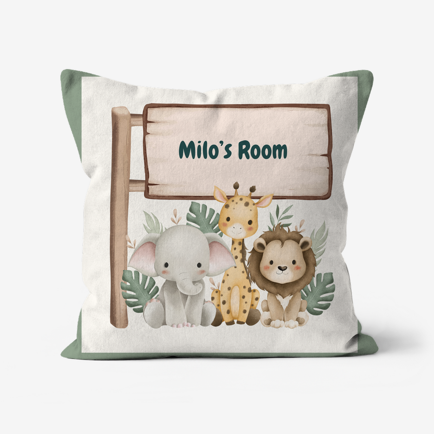 Children’s personalised cushions in faux suede
