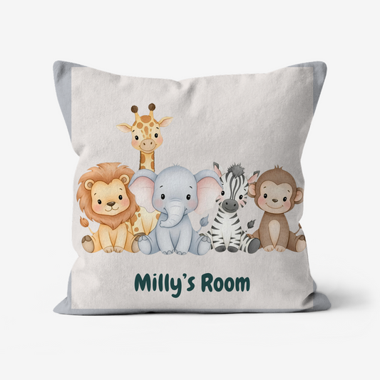 Children’s personalised cushions in faux suede