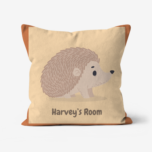 Children’s personalised cushions in faux suede