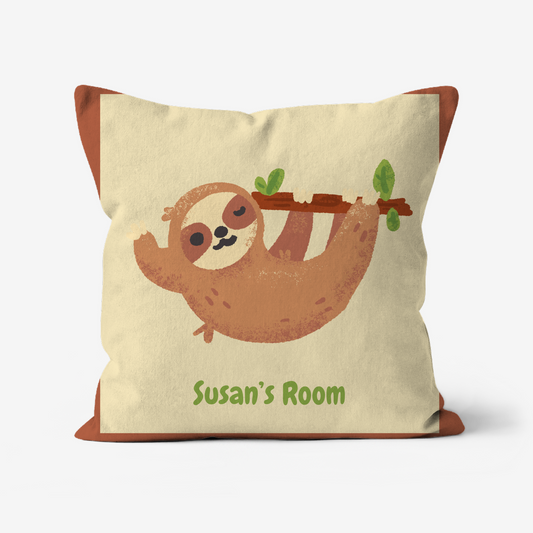 Children’s personalised cushions in faux suede