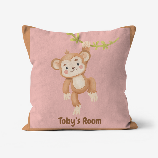 Children’s personalised cushions in faux suede